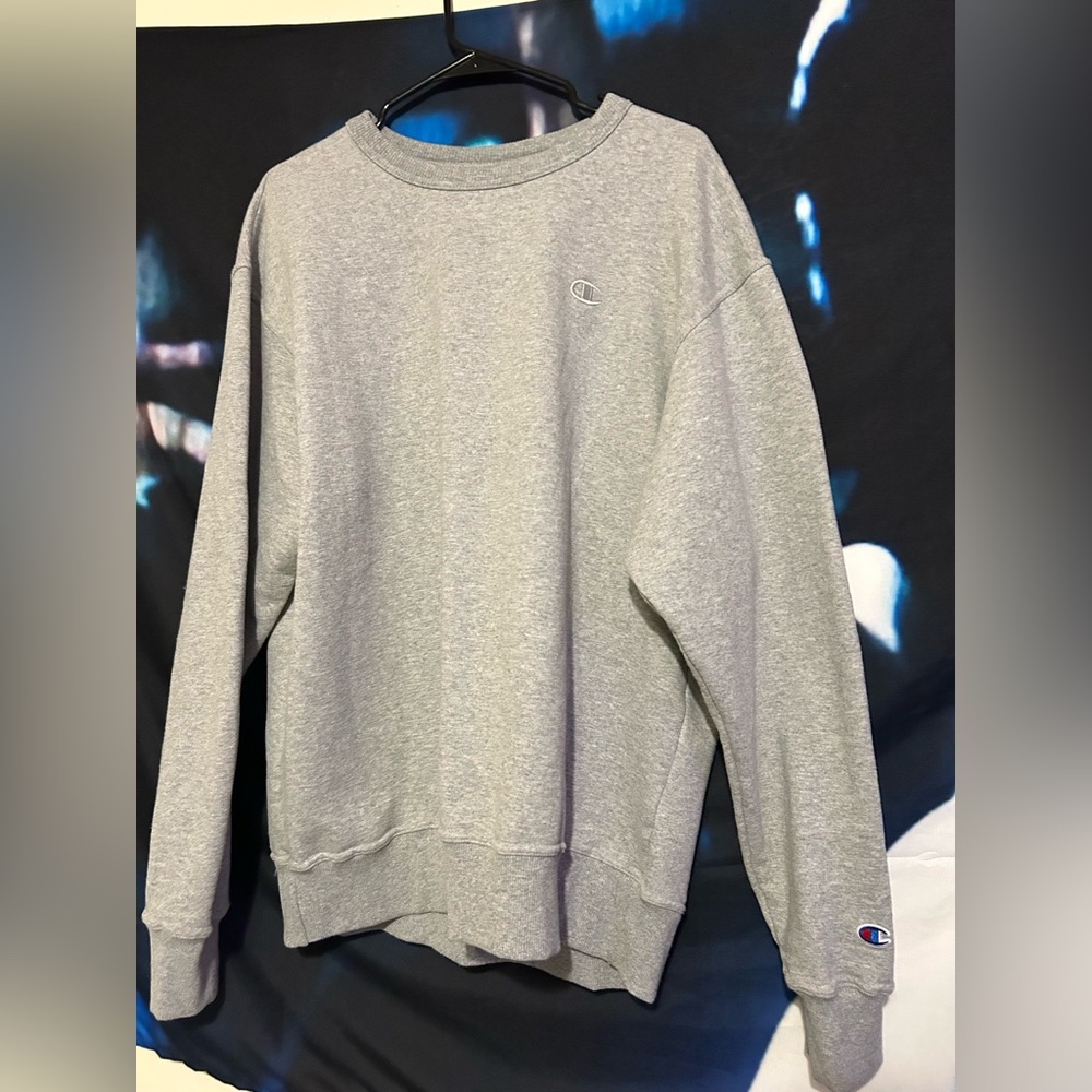 basic grey champion sweater